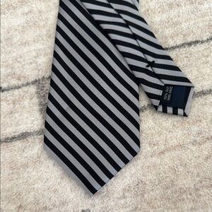 JOS. A. BANK Executive Striped Tie - Black and Silver